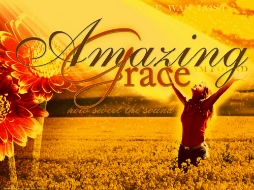 Amazing grace how sweet the sound That saved a