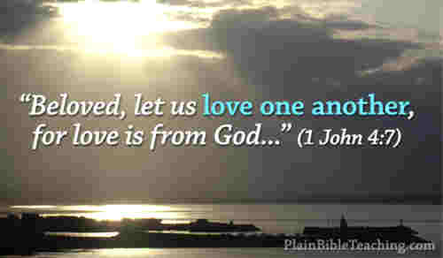 Beloved let us love love is of God In++.