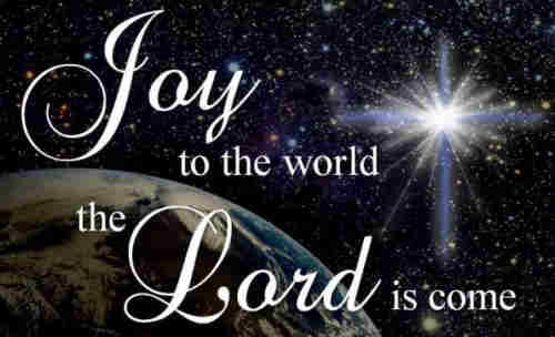 Joy to the world the Lord is come Let earth