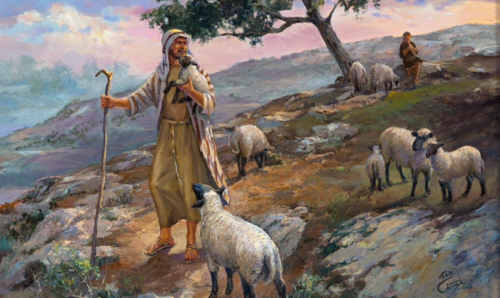 Saviour like a shepherd lead us Much we need Thy
