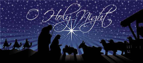 O holy night the stars are brightly++.