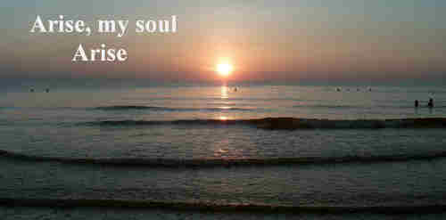 Arise my soul arise Shake off thy guilty fears++.