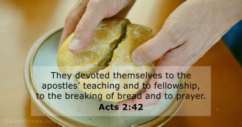 Let us break bread together on our knees++.