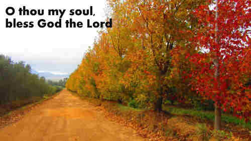O thou my soul bless God the Lord And++.