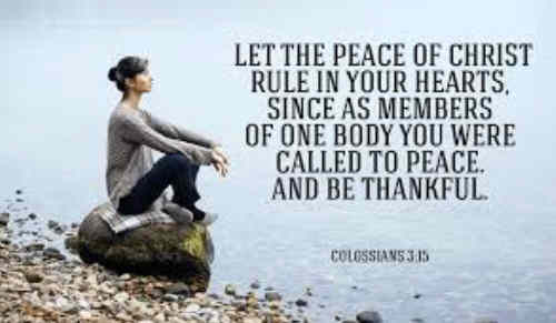 We bless Thee for Thy peace O God