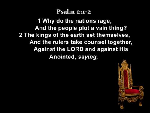 O wherefore do the nations rage++.