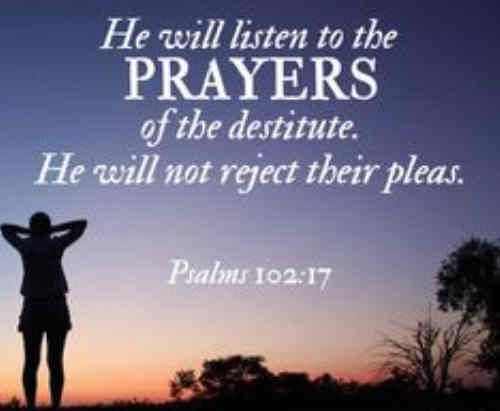 The Lord has heard and answered prayer++.