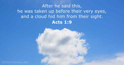 He is gone a cloud of light Has received++.