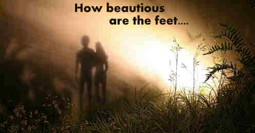 How beauteous are their feet Who stand on Zion’s