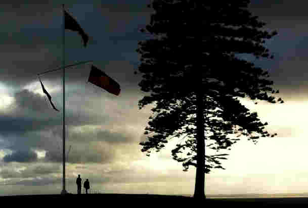 The Christian Flag behold it And hail