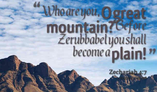 O great mountain who art thou Immense++.