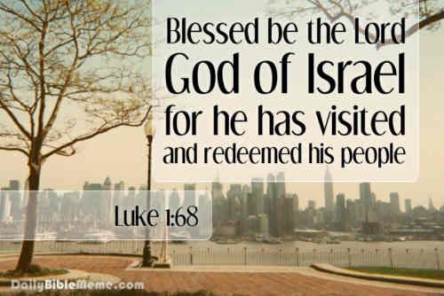 Now be the God of Israel blessed Who makes his++.
