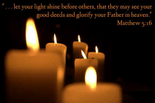 O let your light though little shine out++.