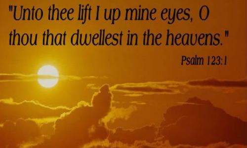 O thou that dwellest in the heavens I++.