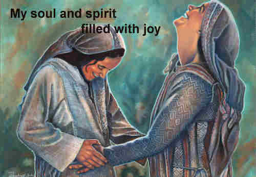 My soul and spirit filled with joy my