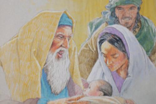 Just and devout old Simeon lived to him