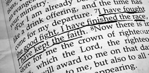 My race is run my warfare