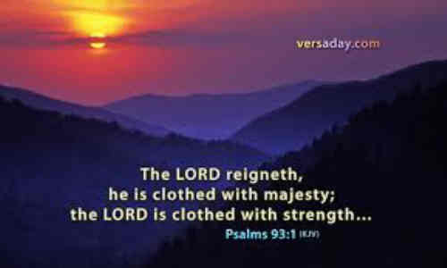 The Lord doth reign and clothed is with ++.