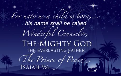 Unto us a Child is born Christians hear the story++.