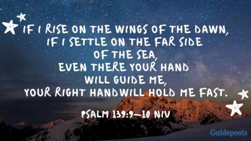 Take the wings of the morning and fly