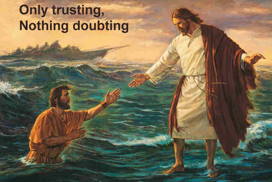 Now to Christ alone I’m clinging